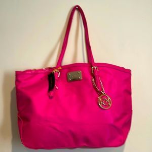 NWT Bebe Hot Barbie pink Tote Handbag